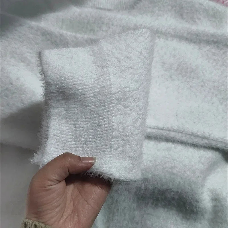 Isabelle - Cardigan en maille velours avec boutons en perles femme