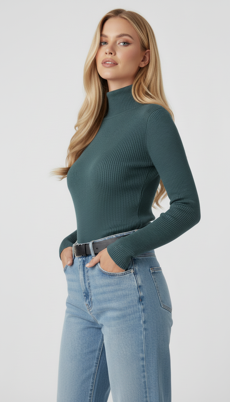 Véliane – Col Roulé Élancé