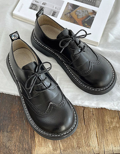 Isabelle - Chaussures Oxford à Bout Carré et Large Femmes